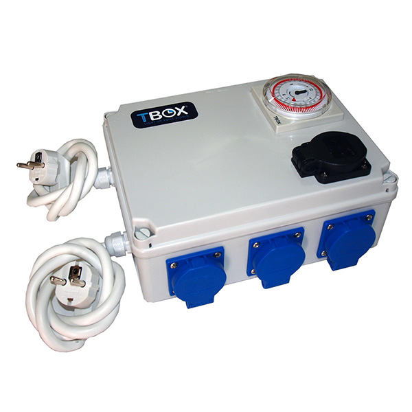 Temporizador TBOX  6H – 6 x 600 w con Activador Calefaccion