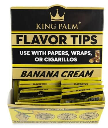 KING PALM FLAVOR TIPS BANANA CREAM 7MM 2UD