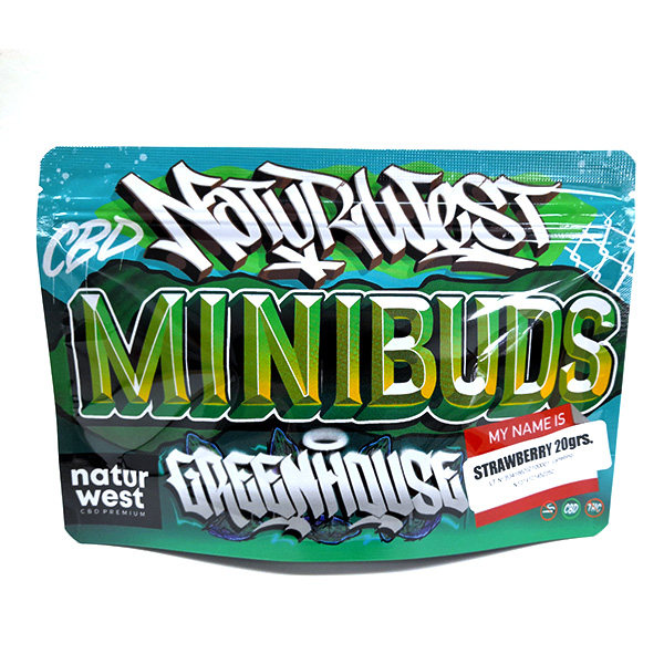 Cañamo Cbd Naturwest Mini Buds Strawberry 20 gr