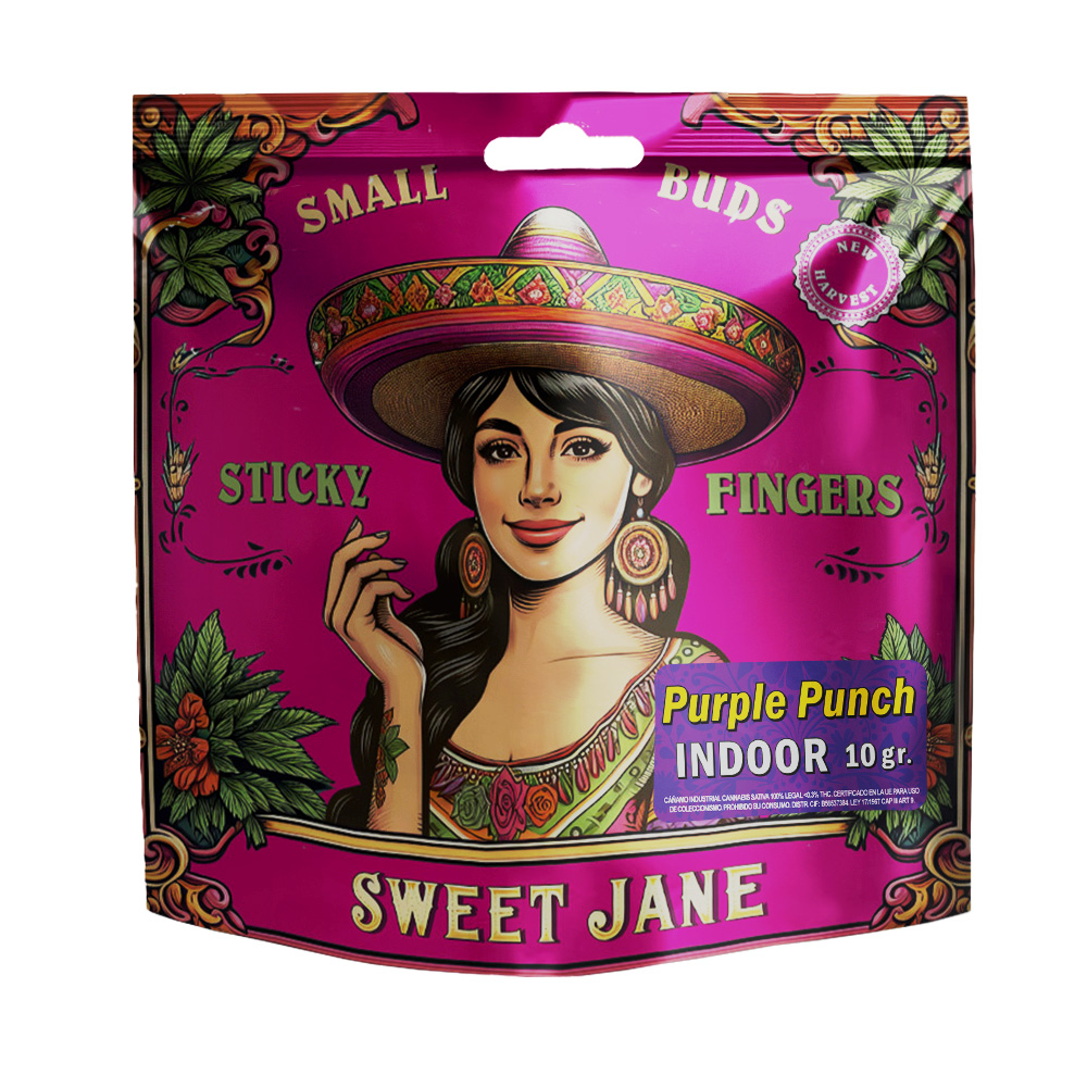 CBD Sweet Jane Indoor Small Buds Purple Punch 10 gr.